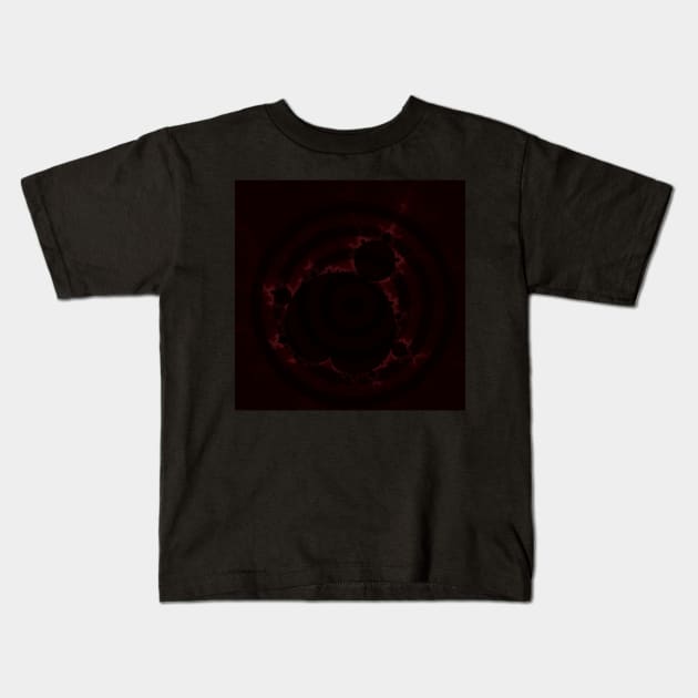 Fractal Light - Mandelbrot Red Rings Kids T-Shirt by mandelbrot